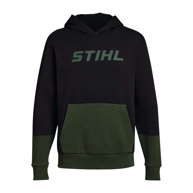 Product image 1 of STIHL Hoodie Colorblock Pocket Unisex Groen - maat XS